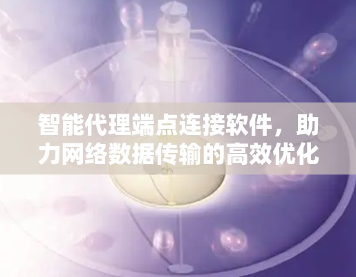 智能代理端点连接软件，助力网络数据传输的高效优化